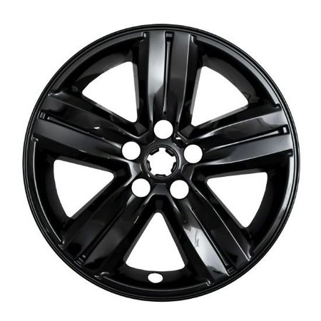 COAST2COAST 16", 5 Spoke, Gloss Black, Plastic, Set Of 4 IWCIMP437BLK